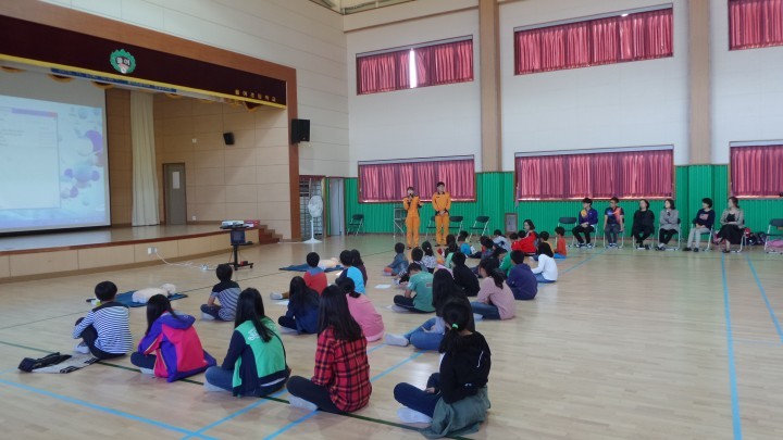 보성소방서 홍교119안전센터, 율어초등학교 심폐소생술 교육 실시