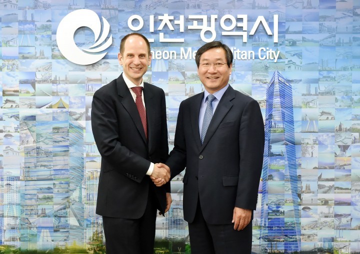 유정복 시장, 에릭 월시 주한 캐나다 대사 접견