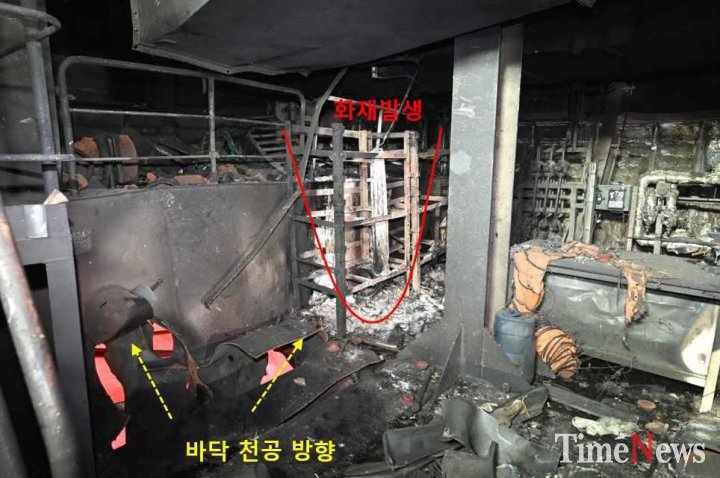 공개된 HMM 나무호 화재 [외교부 제공. 재판매 및 DB 금지]현장