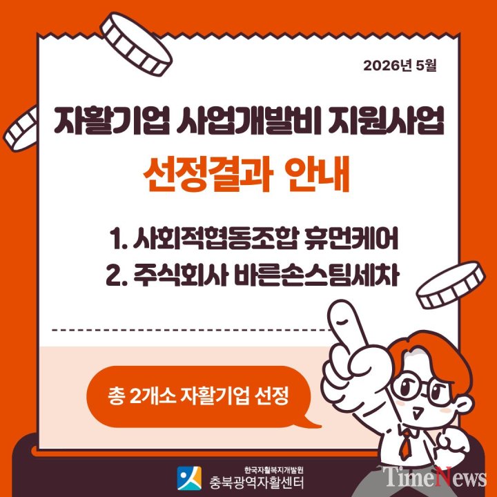 [자활기업 신규 사업에‘날개’단다 충북광역자활센터, 사업개발비 2개소 최종 선정]