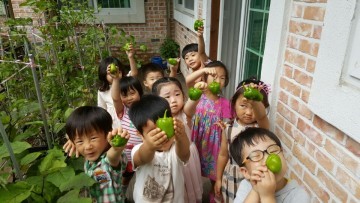 수곡2동, 꿈그린어린이집 정나눔 텃밭 첫 수확