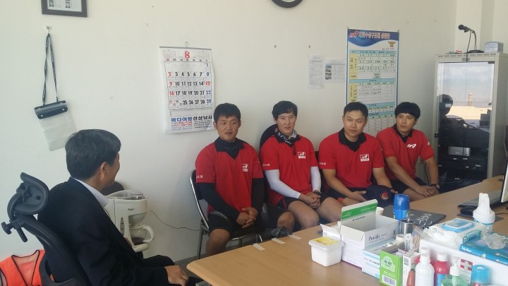 중부소방서장, 119시민수상구조대 방문 및 카라반 캠핑장 등 시찰 