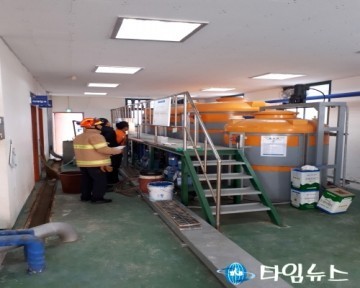 고흥 119구조대, 유해화학물질 취급업체 현지적응훈련 실시