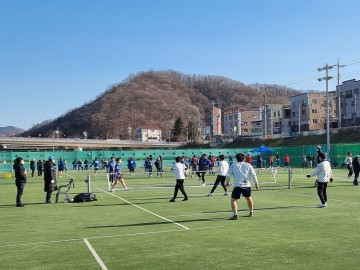 안동하회탈배 초청 족구대회 용상체육공원 족구경기장에서 열려