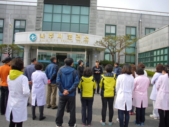 나주시 보건소, 이창119 안전센터 합동소방훈련 실시