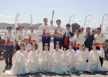 “아시안 게임의 영웅, 해남서 만나자” 전국체전 열기