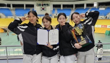 호남대 펜싱부, ‘전국 선수권대회’ 여자사브르단체전 준우승