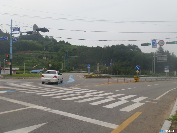 남해군 ‘방월신호대’교통소통 개선을 위한 비보호 겸용 좌회전 도입