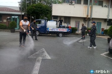 특수임무유공자회 충청북도지부, 코로나 19 확산 방지 방역 실시!