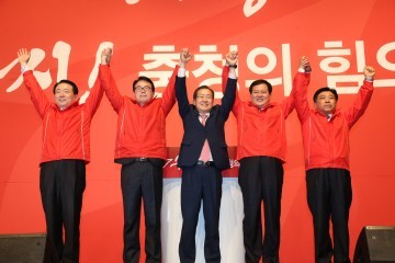 홍준표 자유한국당 후보, 충청표심 정권 획득의 가늠자 중요성 강조