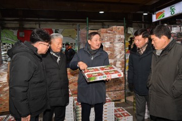 이병노 담양군수, 가락시장 방문해 지역 농산물 홍보