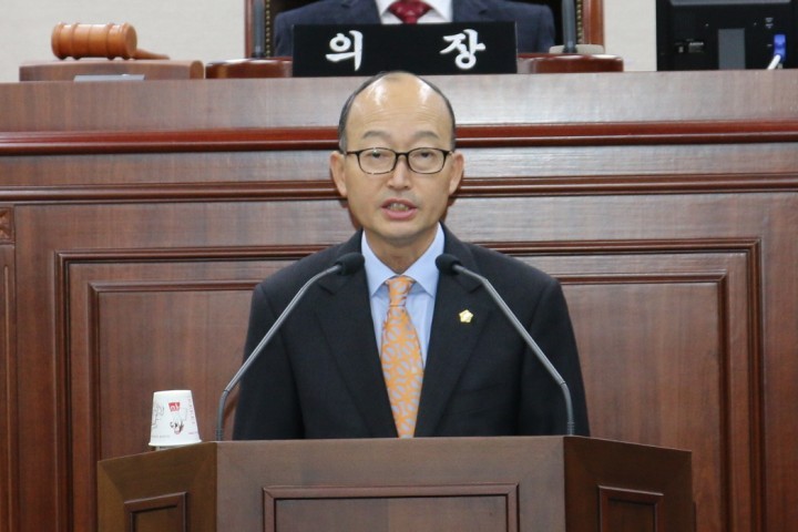 상주시의회 총무위원회 민병조 의원,  5분 자유발언 펼쳐
