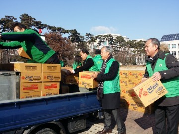 대전시새마을회, 사랑의 라면 2만개 전달