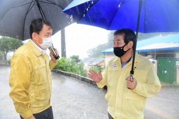 김충섭  김천시장 , 집중호우 대처 상황 점검