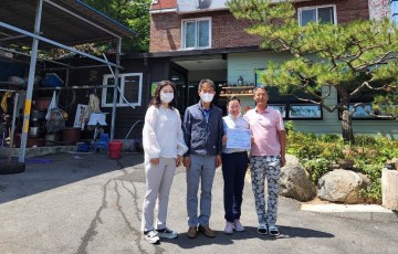 곡성군 죽곡면 지역사회보장협의체, 사랑반찬나눔 식당 현판 전달