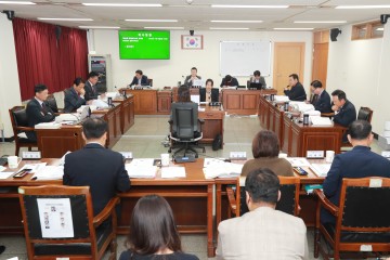 충북도의회 건설환경소방위원회, 환경산림국 행정사무감사에서 상투적 행정 개선 요구