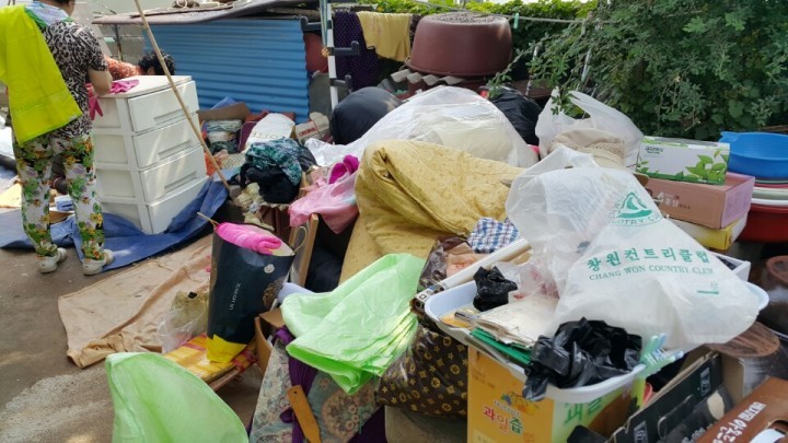120민원기동대 한산면봉사단 사랑의 집고치기