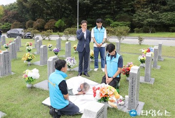 대전도시공사, 한가위 보훈가정 어르신 차례 지원 봉사