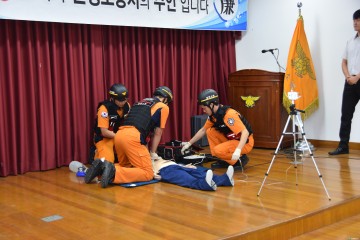 문경소방서, 병원 前 시나리오 시연회 개최