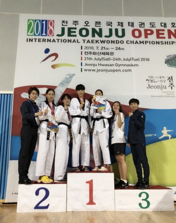 성주군청 여자태권도선수단 전주오픈국제대회 대단한 성과