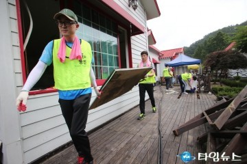용인시 공직자 90명, 청주시 수해피해 지원 나서 