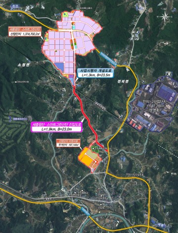세종시, 스마트그린산단 진입도로 ‘4차로’ 넓어진다!