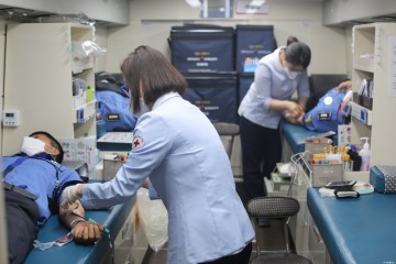 보령해경, 단체헌혈 참여로 따뜻한 사랑나눔 실천