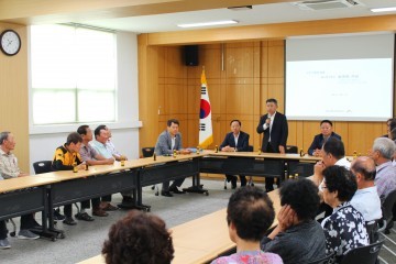 장석춘 의원, 산동면 도시가스공급 주민간담회 가져