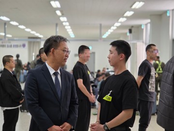 김용무 병무청 차장, 논산훈련소 방문…900명 사회복무요원 격려