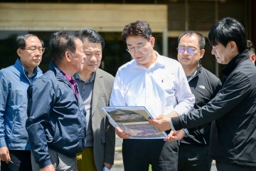 노관규 순천시장, 그린바이오 전진기지 조성 현장 점검 