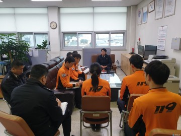 송정호 진천소방서장, 현장부서와 소통의 시간 가져..