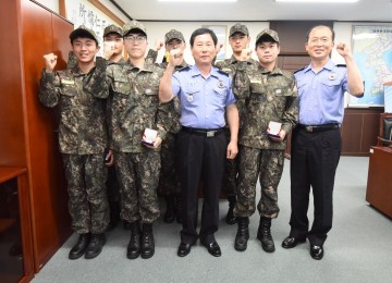 완도해경, 제368기 의무경찰 전역식 개최
