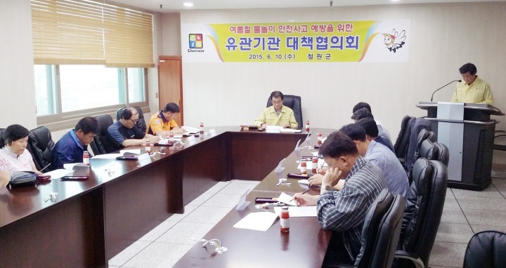 여름철물놀이안전사고예방 대책협의회 실시