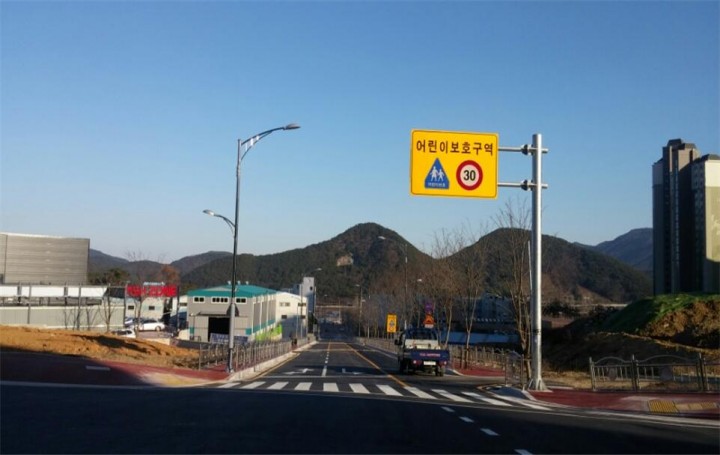 북면감계휴먼빌~북면초등학교 도로 개통