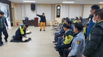 보성소방서 보성119, 웅치면 남녀의용대 심폐소생술 등 교육