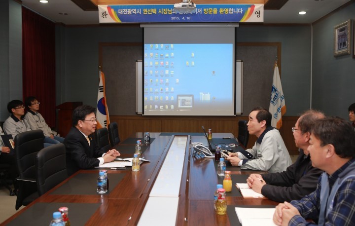 권선택 대전시장, 지역강소기업 찾아 ‘현장의 목소리’ 청취