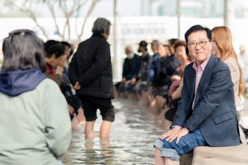 조원휘 유성구청장 후보 “침체된 유성온천 살리겠다”…관광특구 재시동