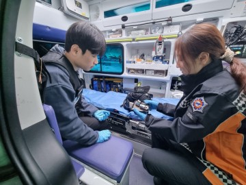 대전소방본부, 응급구조학과 58명 구급차 동승 실습