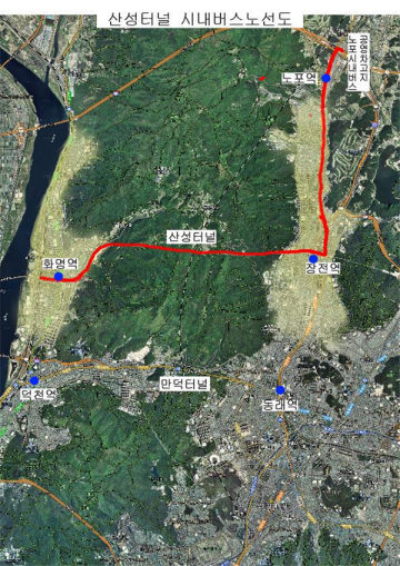 부산, 산성터널 지나는 시내버스 신설,금정구-북구 간 이동시간 20분으로 단축