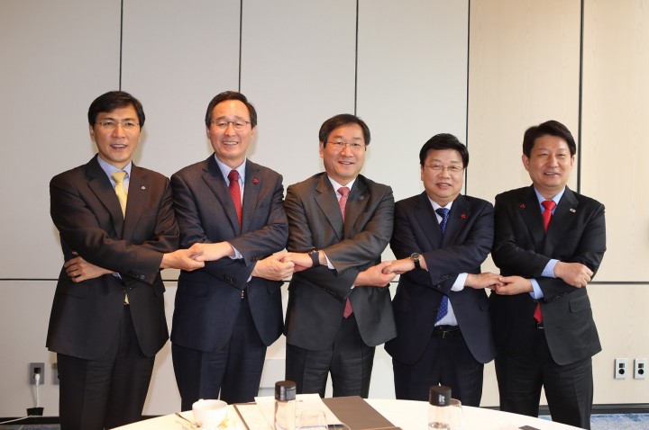 권선택 대전시장, 전국시도지사협의회 임원단과 간담회 가져
