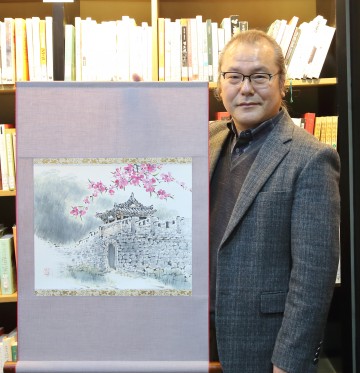 칠곡군 찾는 호국영웅 위해 가산산성 그린 김희열 한국화가