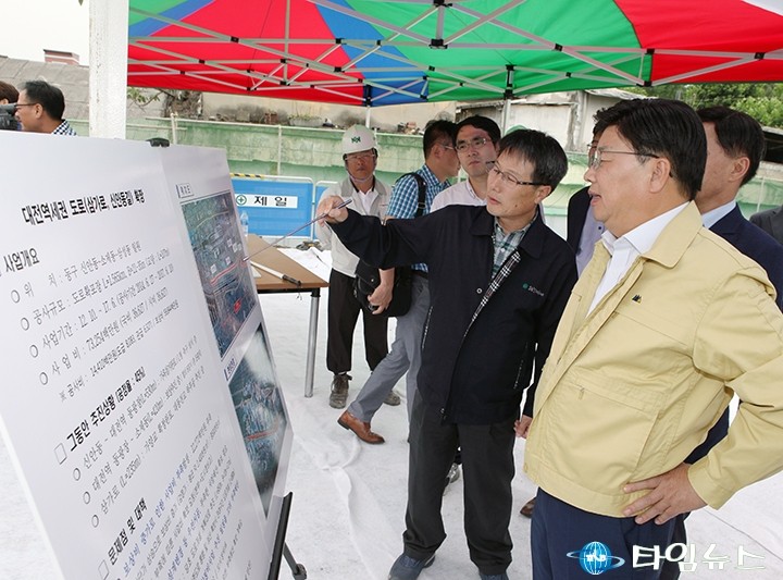 권선택 대전시장, ‘현장시장실’ 여름철 우기 및 폭염대비 현장 점검