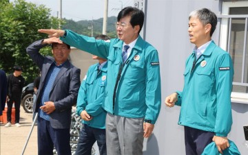 김성 장흥군수, 재해예방사업장 현장점검 나서