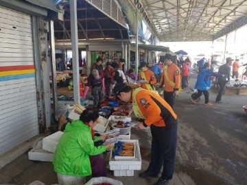 보성소방서, 소방차 길터주기 캠페인 및 전통시장 안전 교육 실시