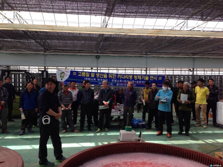 벼 키다리병 방제 철저를 위한 온탕소독 연시개최