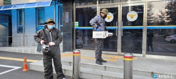 특수임무유공자회 충청북도지부, 국가보훈처 지원 방역소독기로 코로나19 특별방역실시