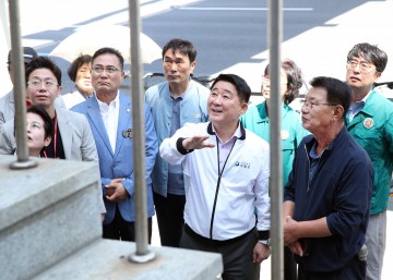 서철모 서구청장, 우기 전 통행로 붕괴 위험 점검