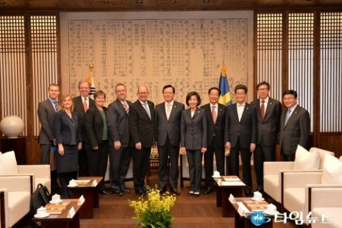 정의화 의장, 우르반 알린 스웨덴 국회의장 예방 접견 