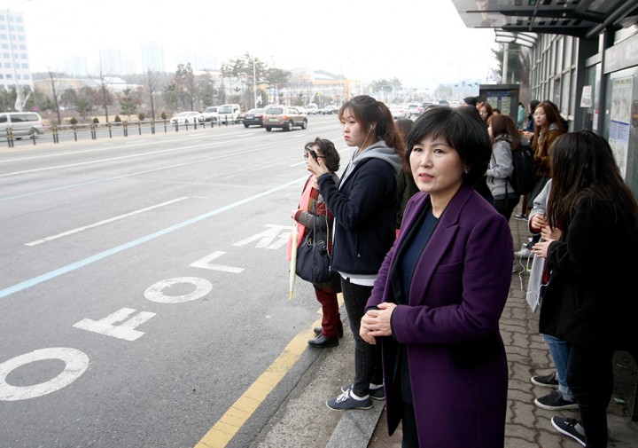 김인식 대전시의회 의장, 시내버스 출근