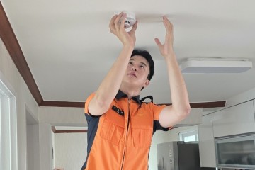 대전소방, 돌봄세대에 화재감지기 무상 설치